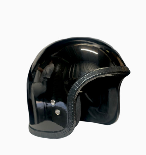 Skull cap helmet GLOSS BLACK